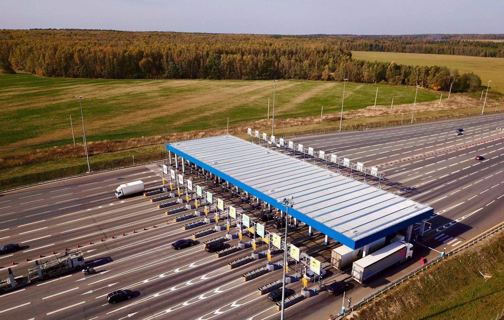 Toll Plaza on 169 km of M3 Ukraine 